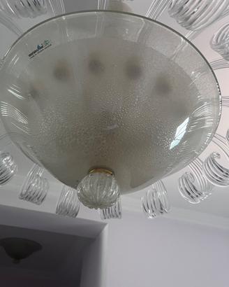 Lampadario in vetro di Murano