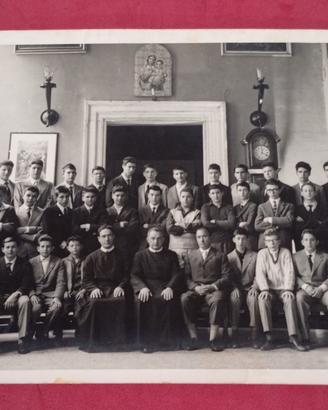 Fotografia  antica 1959-60 Scuola Pontificia Roma 