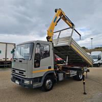Iveco eurocargo 75e15 ribaltabile e gru effer 4s