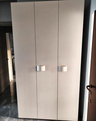 Armadio moderno bianco 130x234x50 Cm