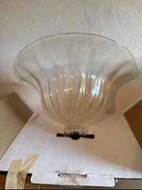 Applique da parete in vetro di murano