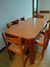 tavolo da 6 in legno faggio