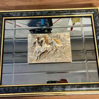 Quadro argento Cavalli