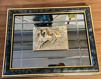 Quadro argento Cavalli