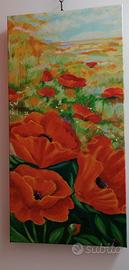 Quadro/dipinto a mano, pittura a olio su tela, cam