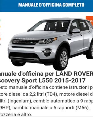 manuale officina  Land Rover discovery sport L550 