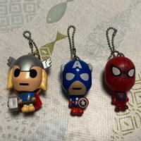 3 portachiavi supereroi Avengers Marvel