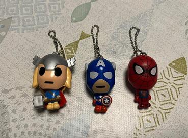 3 portachiavi supereroi Avengers Marvel