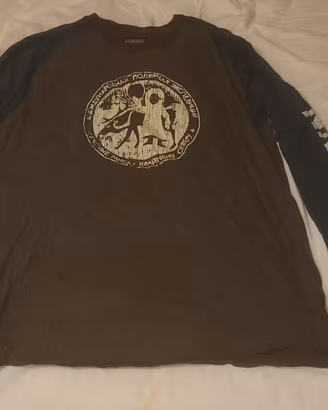 Maglietta vintage a maniche lunghe Napapijri TG L