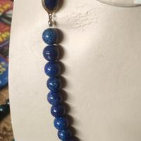 Collana vintage pietre dure (crisocolla)