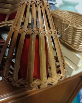 lampade in vimini. 
