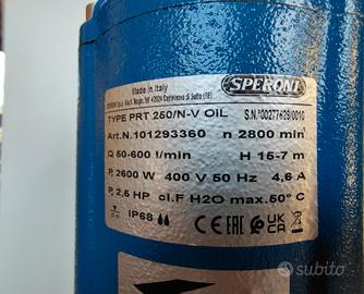  Elettropompa Speroni Trifase