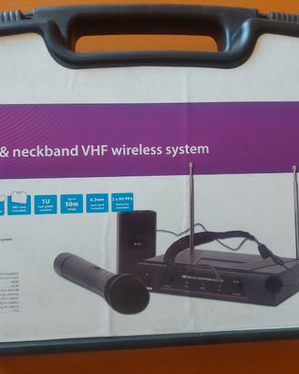 Sistema microfonico Wireless VHF a doppio canale