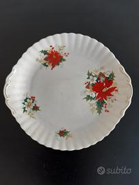 Royal Albert. Vassoio pasticcini dec. Poinsettia.