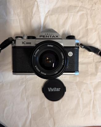 Pentax k1000 più obbiettivi e flash