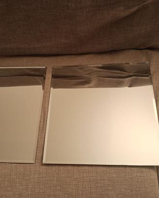 Piatti decorativi specchi silver 35x35