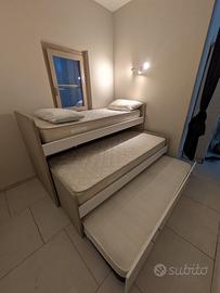 Letto Singolo a Castello 3 in 1-Salvaspazio