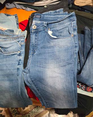 Lotto di 7 Jeans uomo di marca varie taglie - €7 c