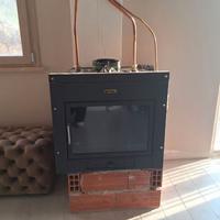 Inserto termocamino + raccorderia + canna fumaria