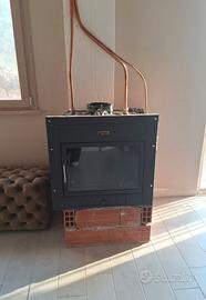 Inserto termocamino + raccorderia + canna fumaria