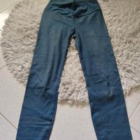 leggins decathlon Domyos taglia S blu ottanio