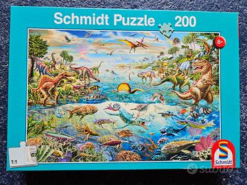 Puzzle Schmidt dinosauri 200 pezzi