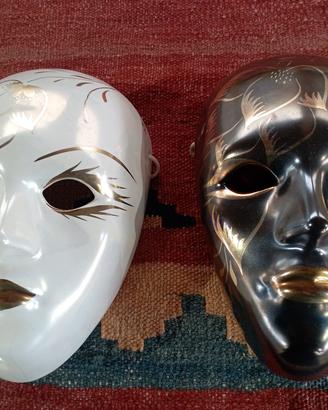 Maschere veneziane in ceramica 