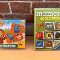 Lotto :2 giochi NUOVI Super Memo-Memory ecologico