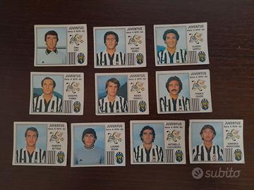 10 figurine Juventus calciatori Panini 1979 1980