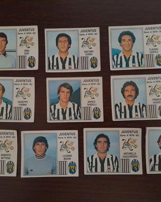 10 figurine Juventus calciatori Panini 1979 1980