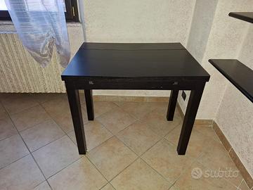 SCRIVANIA IN LEGNO CON PIANO RIBALTABILE