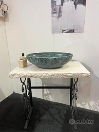 Lavabo da bagno in Verde Alpu