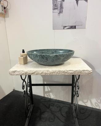 Lavabo da bagno in Verde Alpu