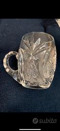 Bicchieri punch cristallo Boemia 1940 (4+2)