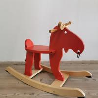 cavallo a dondolo alce ikea cavalcabile