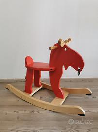 cavallo a dondolo alce ikea cavalcabile