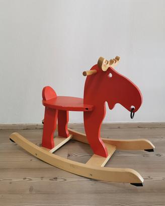 cavallo a dondolo alce ikea cavalcabile