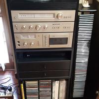 Impianto audio radio stereo piatto piastra vintage