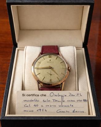 orologio Zenith vintage in oro 18kt 