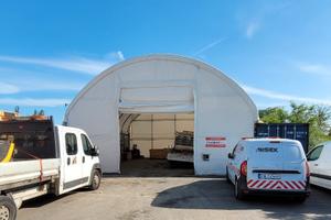 Copertura del container 12x12 m