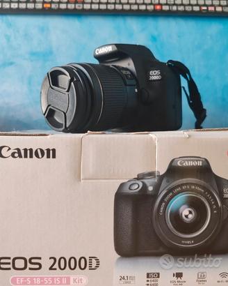 Canon EOS2000D accessoriata + EFS 18-55mm