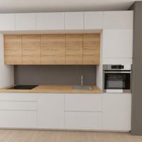 Cucina lineare TOUCH e STRUCTURA
