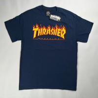 Thrasher T-shirt Blu Flame