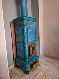 Stufa a legna Castellamonte Cielle - Ceramica Blu 
