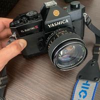 Yashica TL Electro+Vivitar 70-120mm+flash+borsa