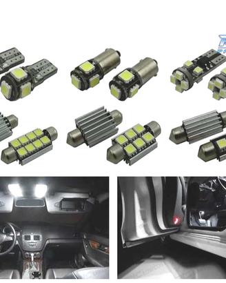 KIT 14 LAMPADE LED INTERNE PER MERCEDES CLASSE C C