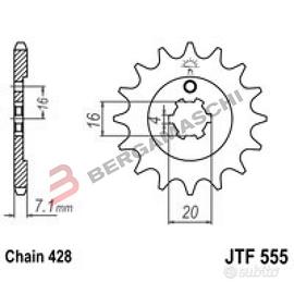 pignone jtf555 Z13 kawasaki KX 65 85
