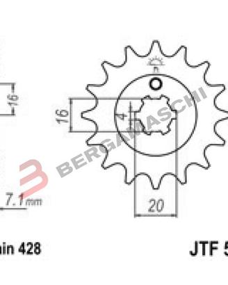 pignone jtf555 Z13 kawasaki KX 65 85