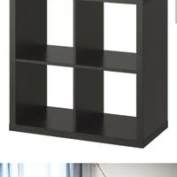 scaffali kallax marrone nero 