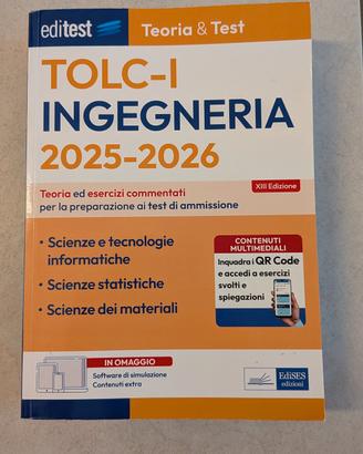 Manuale EdiTEST TOLC-I Ingegneria 2025/2026